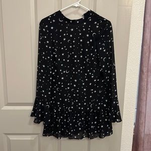 H&M Divided Star and Moons Black Dress